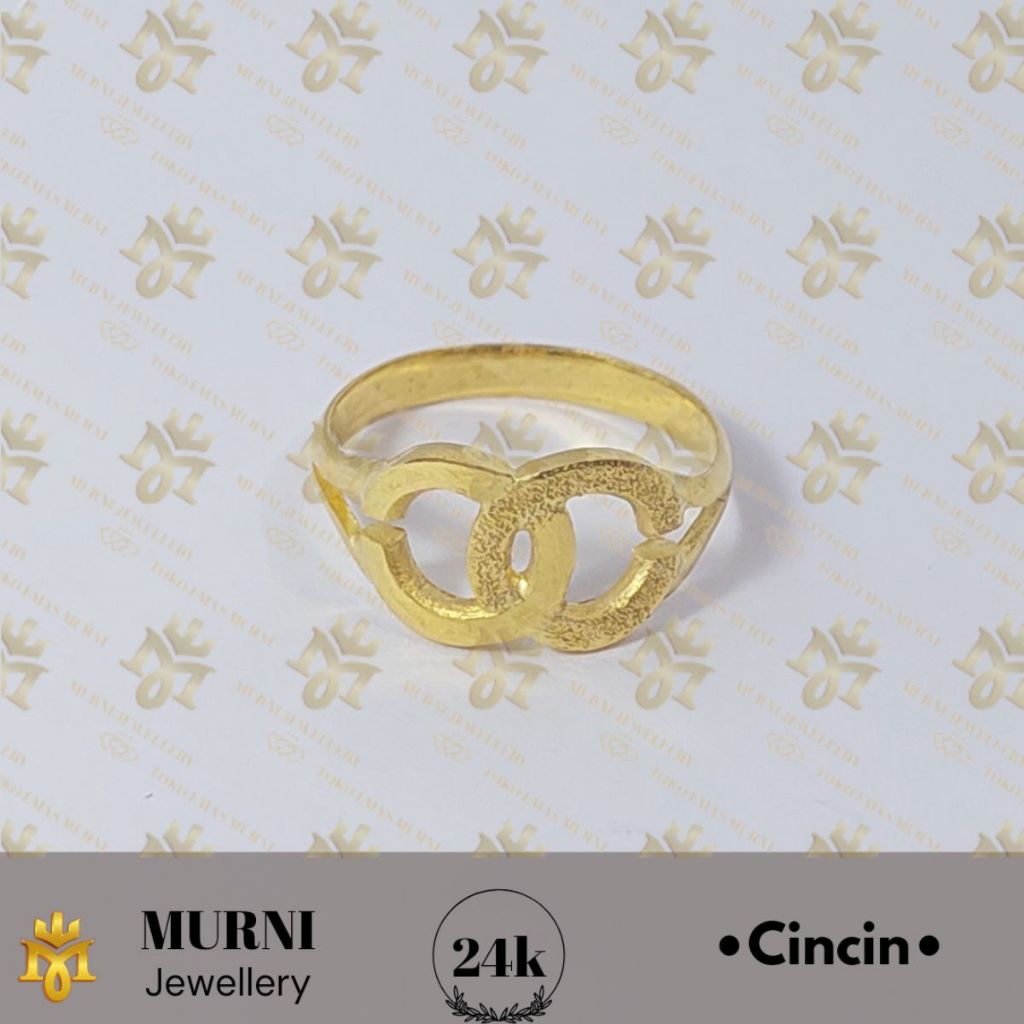 Cincin Emas 24K Asli Model Channel - Toko Emas Murni