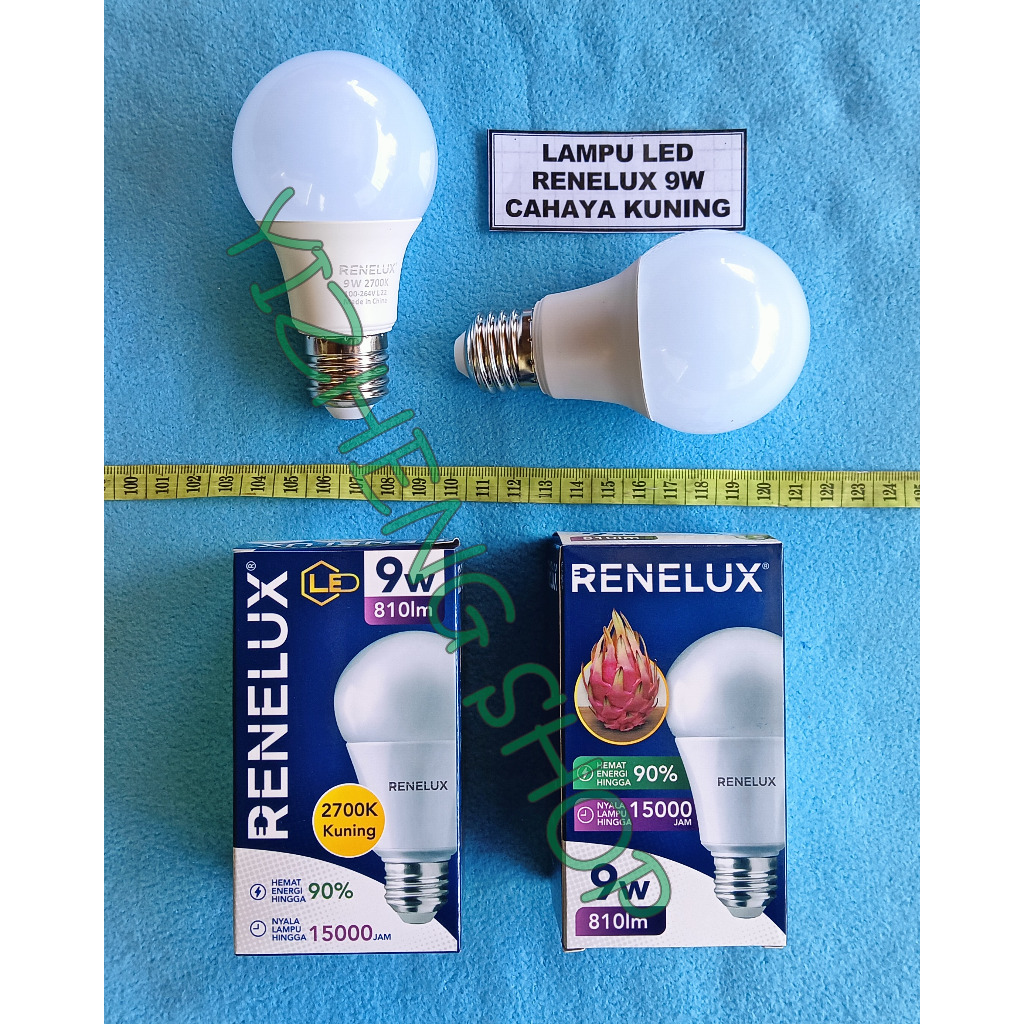 LAMPU LED 9W RENELUX 2700K KUNING
