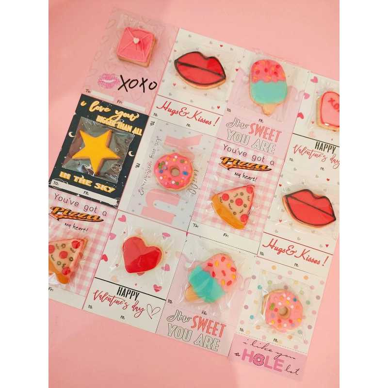 

Valentine Cookies Card Cookies heart (3bj)