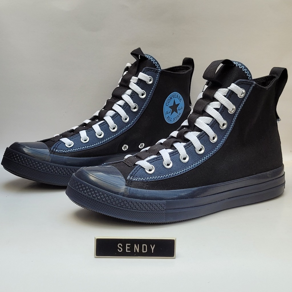 Converse CTAS CX Explore Hi Original 100% Ori A04524C Black Navy Light Blue Chuck Taylor All Star Hi