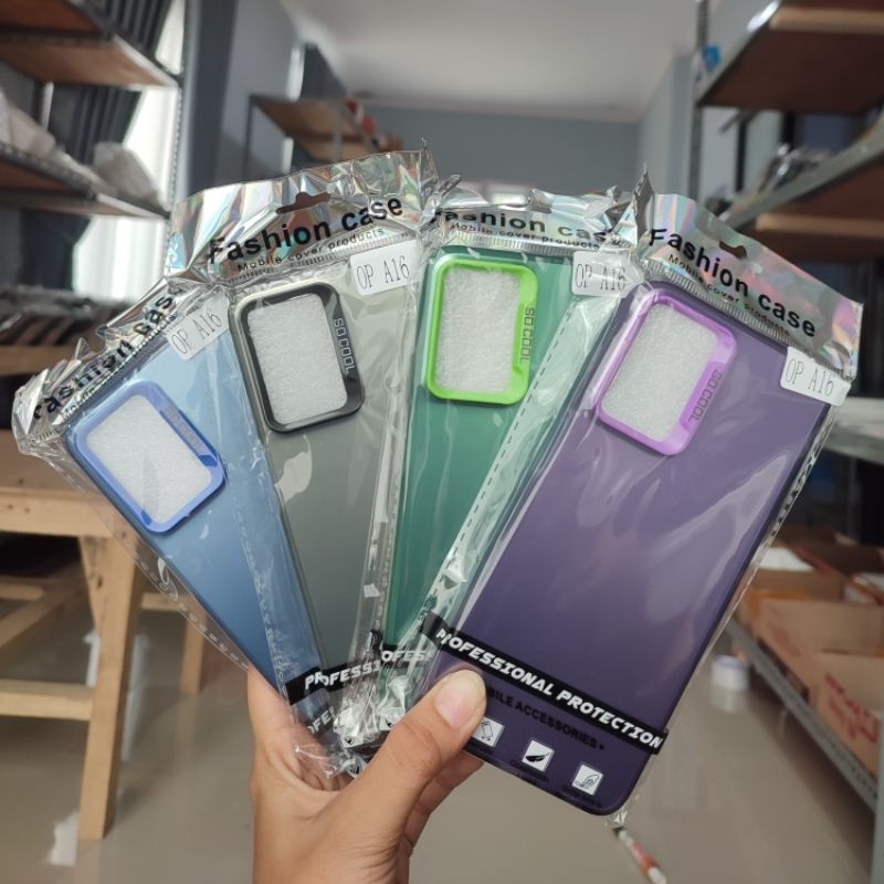 CASE HYBRID HOLOGRAM WARNA OPPO A16 / A54S / OPPO A55