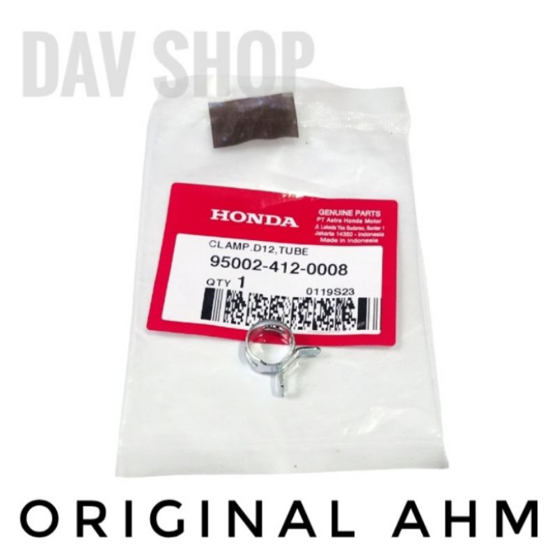 KLEM/KLEMAN 12MM SELANG FILTER UDARA BEAT SCOOPY VARIO SPACY GENIO PCX ADV ORIGINAL AHM 950024120008