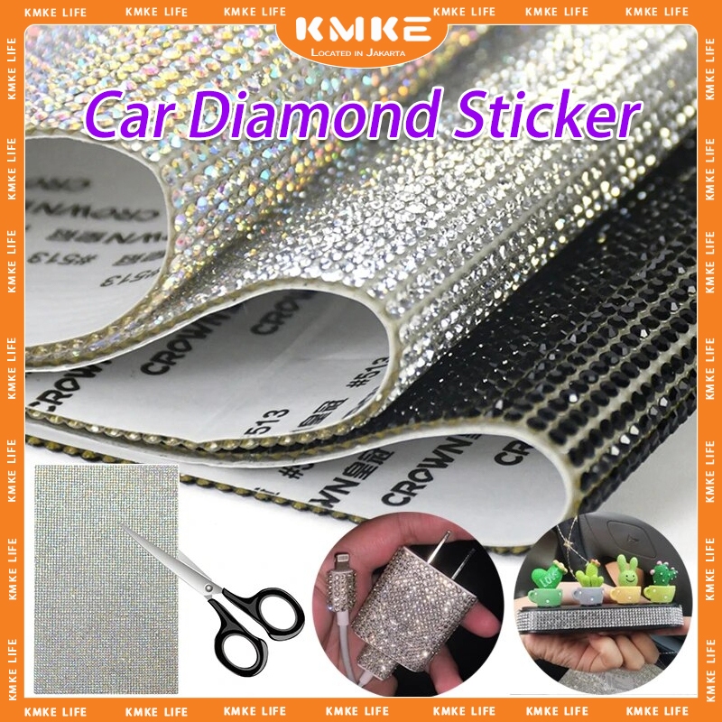 

【KMKE】12*20cm DIY Stiker Kristal Berlian Imitasi Crystal Rhinestones Sticker Untuk Dekorasi