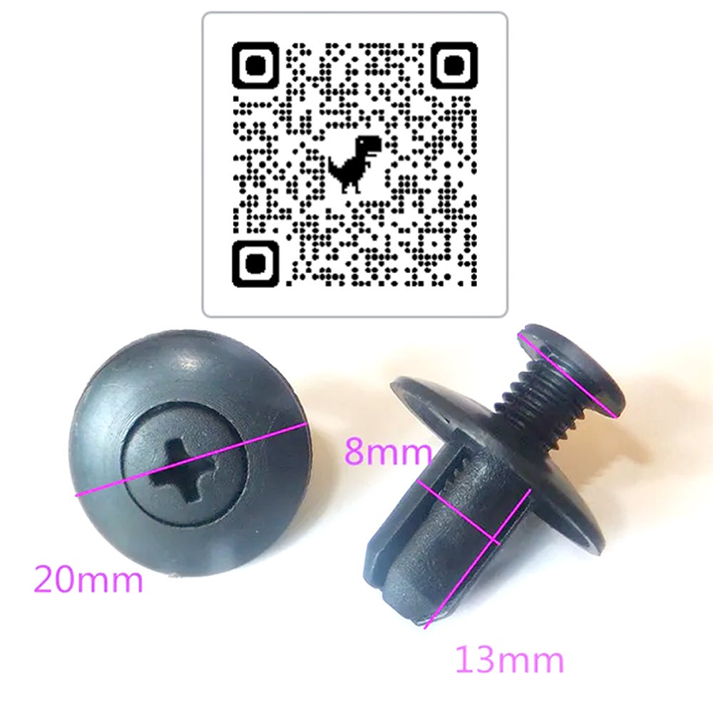 Klip Kancing Baut 8mm Expanding 8 / 15 / 25 / 50 / 100 pcs Rivet Mobil Universal Honda Jazz CR-V Cit