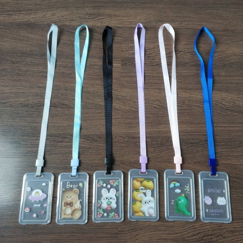 

Lanyard Kartu ID Card Gantungan Tempat Name Tag Kantor Polos Murah