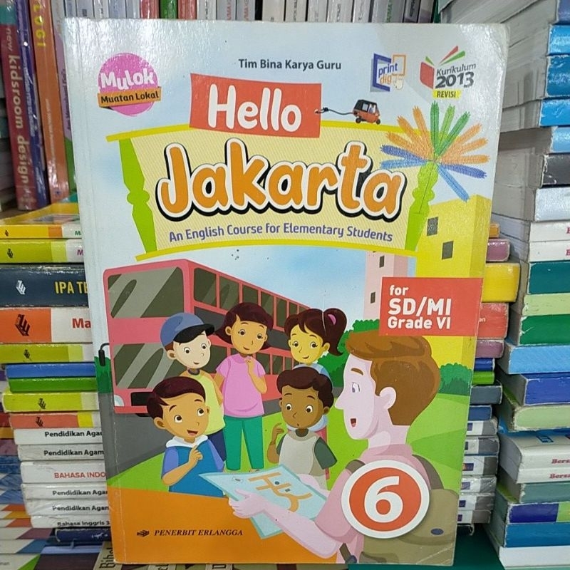 Buku bekas Hello Jakarta untuk SD/MI kelas 6 revisi by erlangga