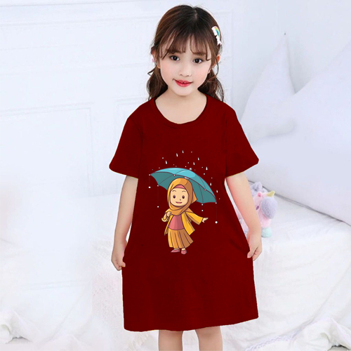 GG Dress Anak Baju Lebaran Ramadhan Dress Anak Fashion MuslimTerbaru Motif Raina