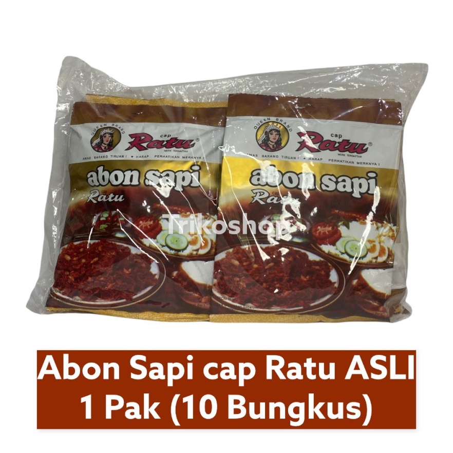 

KODE M75N Abon sapi cap Ratu ASLI 1 pc 1 Pak