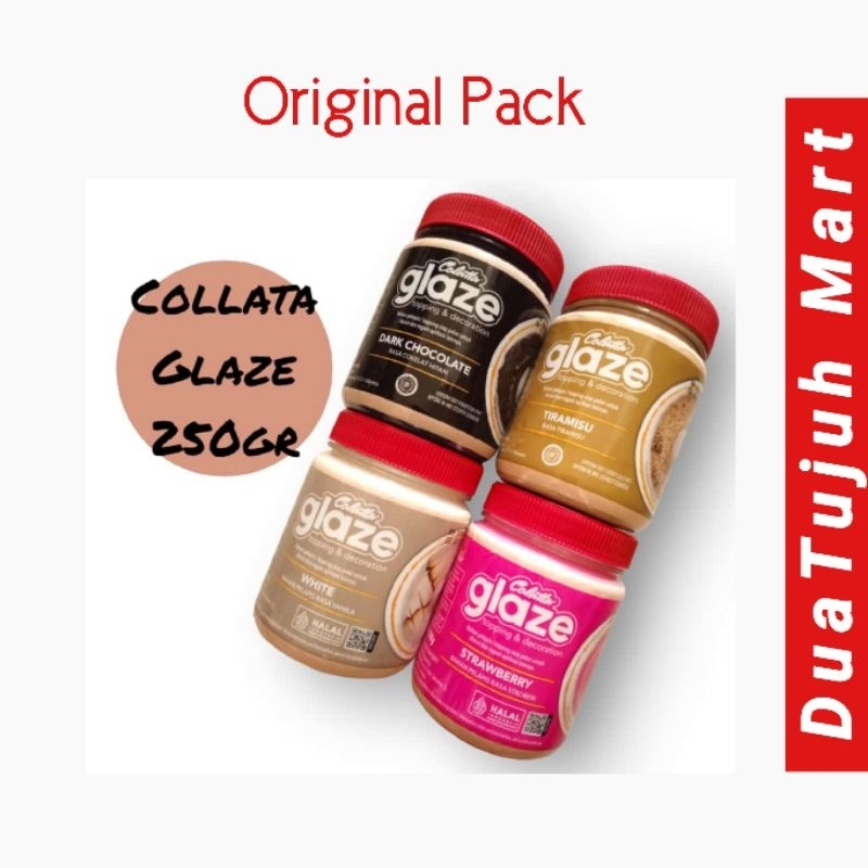 

COLATTA GLAZE 250 GRAM, DARK CHOCOLATE, TIRAMISU, STRAWBERRY, WHITE (Original Pack)