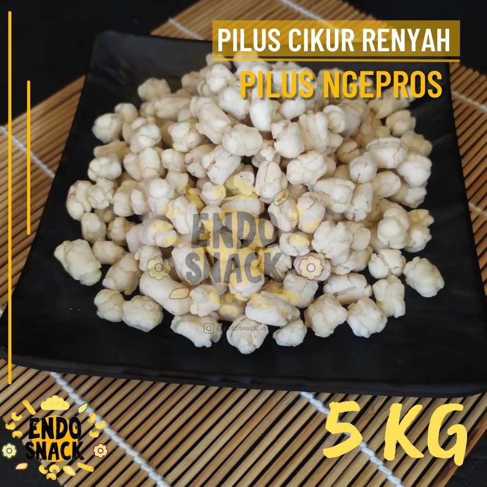 

KODE N53Y 5 KG Pilus CIkur Renyah tidak Keras Empuk Ngepros Rasa CIkur Topping Baso Aci Cuanki