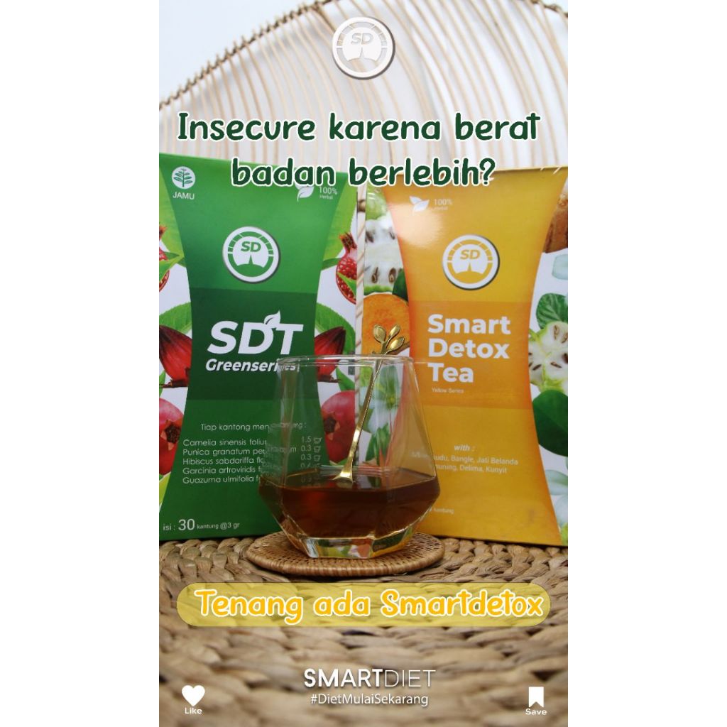 

SMART DETOX TEA & S-DIETY - TEH DIET / PELANGSING HERBAL TERBAIK