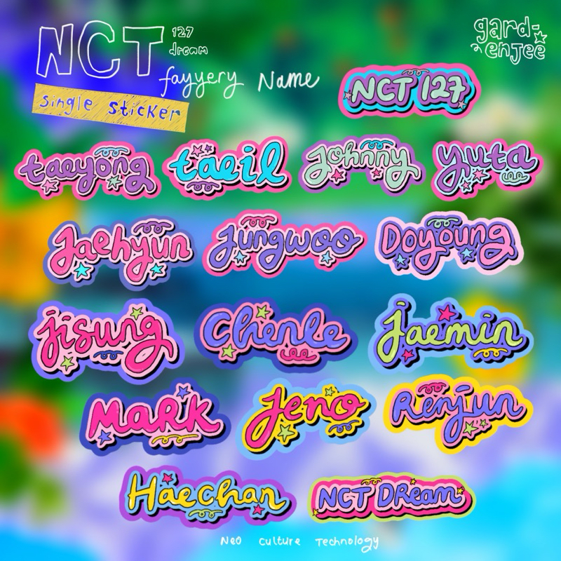 

NCT Dream & NCT127 Fayyery Name Single Sticker
