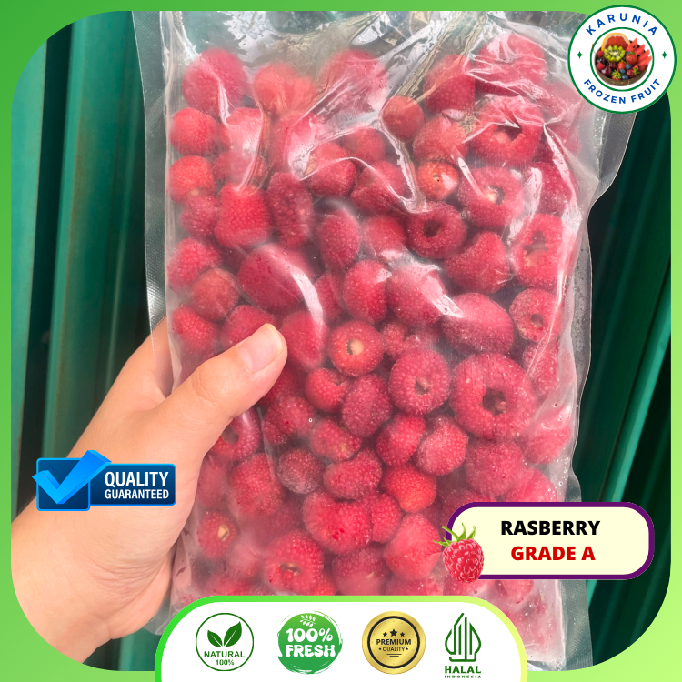 

IQF Raspberry Frozen Premium Grade A 1kg I Buah Raspberry Beku