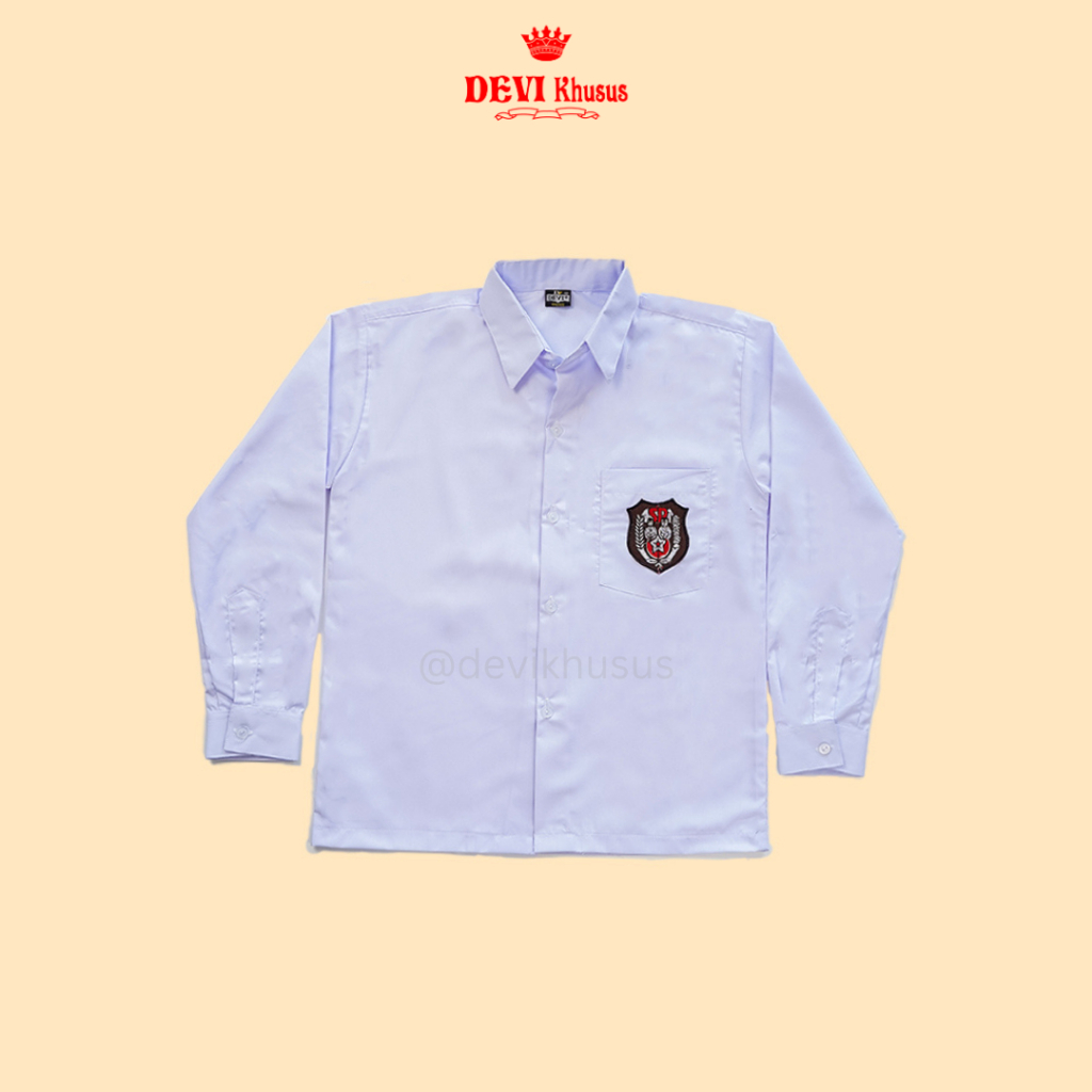 Kemeja Putih SD Panjang - Devi Khusus Seragam Sekolah