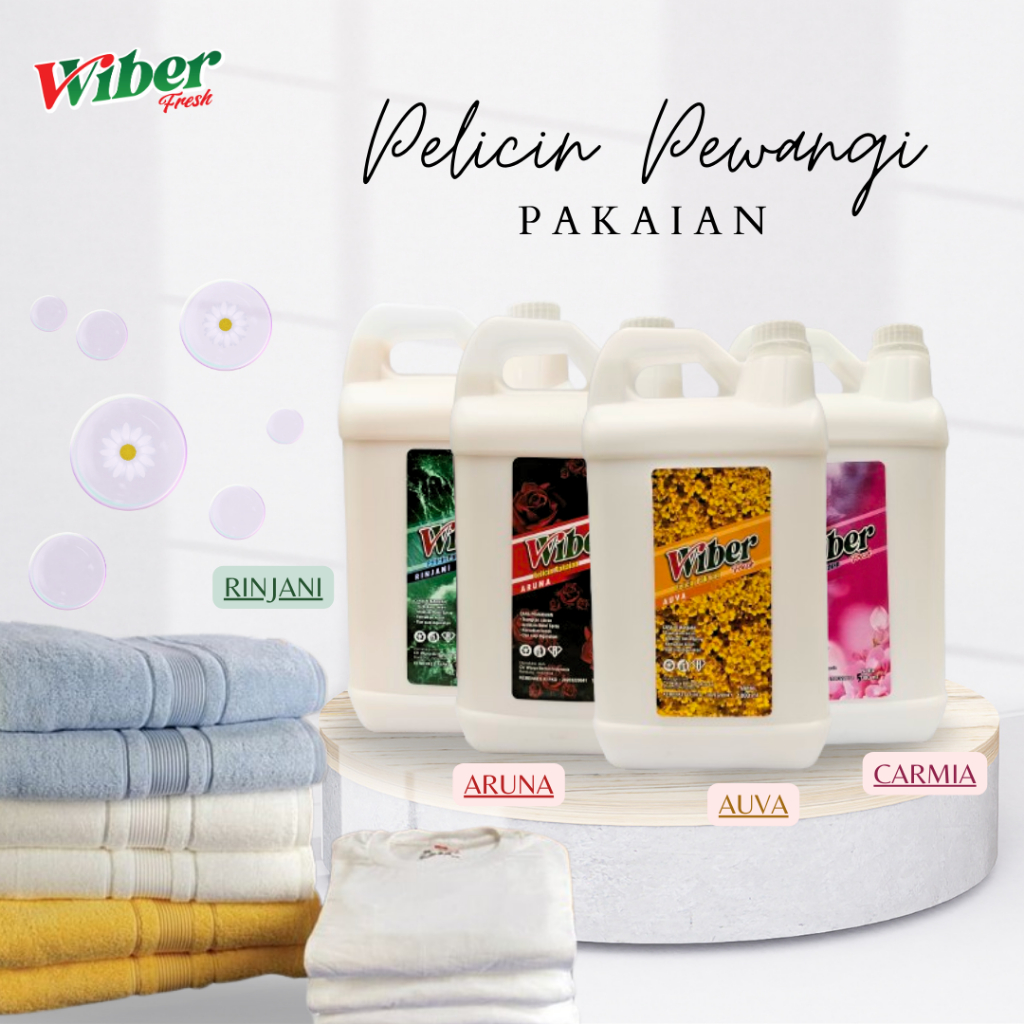 Pelicin Pewangi Pakaian 5L JUMBO wiber fresh