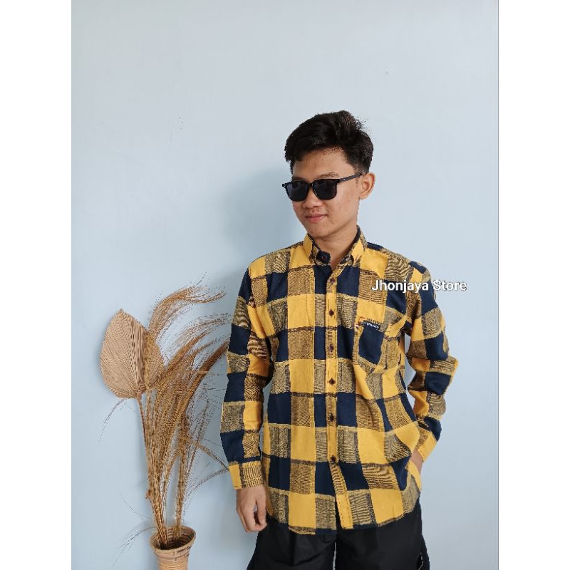 TERMURAH kemeja Flanel Import Pria Wanita Premium Lengan Panjang Unisex Kualitas Distro Hem flannel