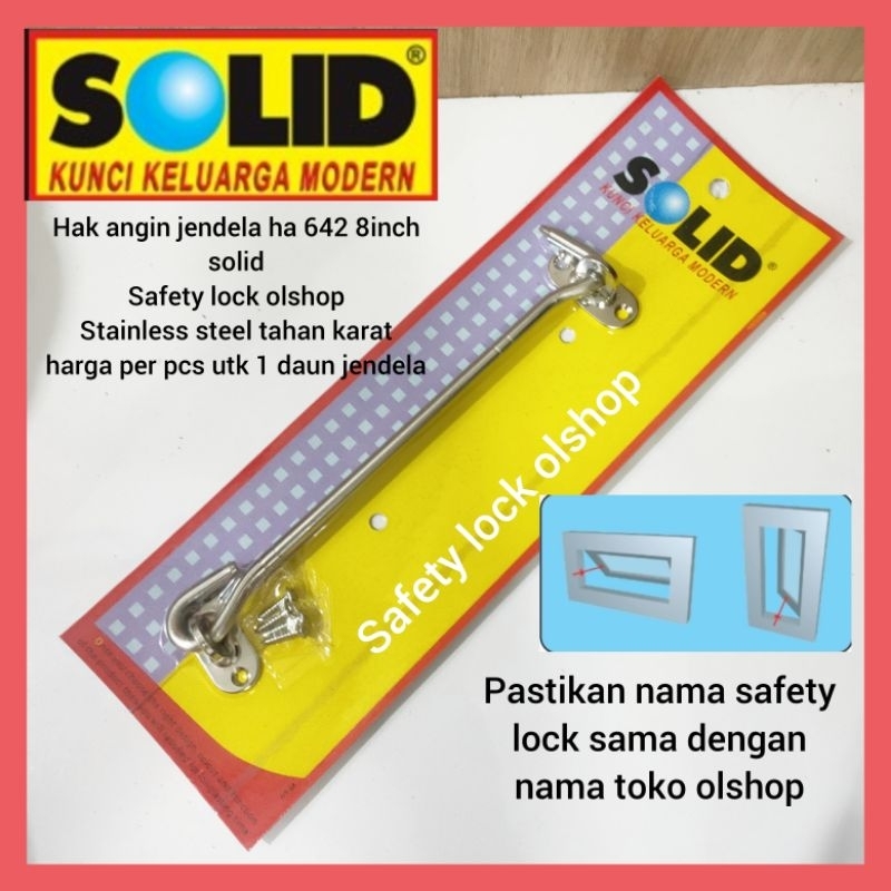 hak angin jendela ha 642 8inch solid