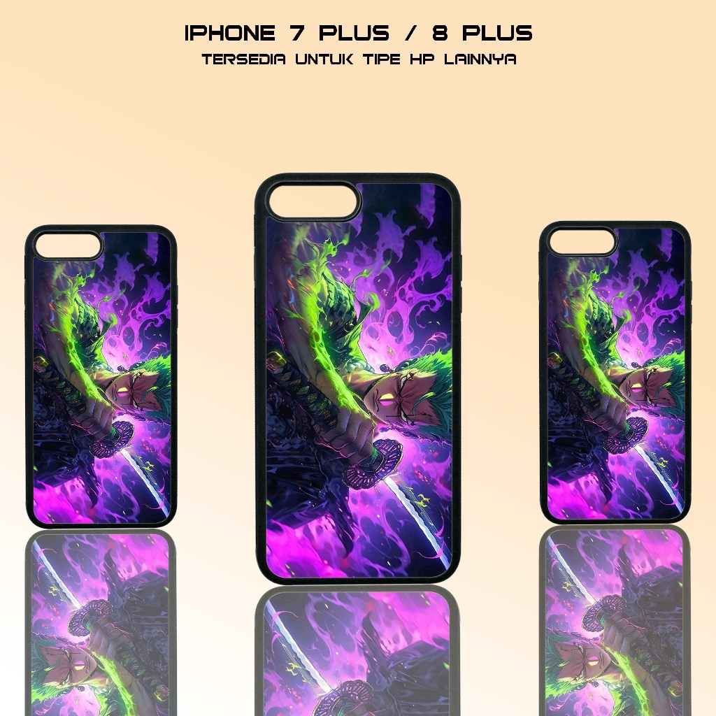 Case Iphone 7 Plus / 8 Plus - Casing Iphone 7 Plus / 8 Plus - ( RORONOA ZORO ) - Case Glossy - Case 