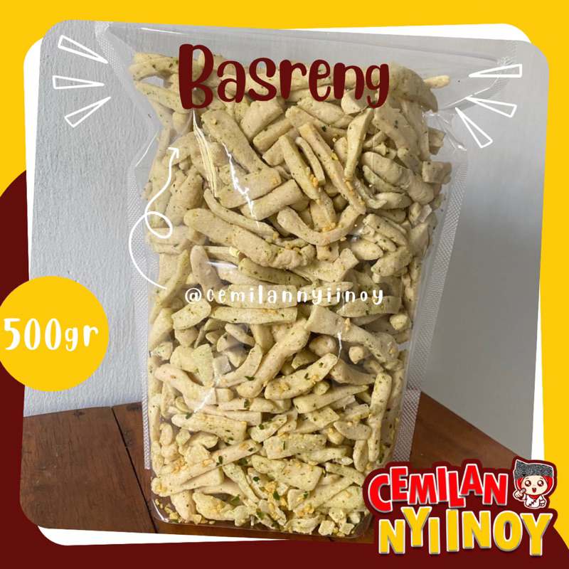 

Basreng 500gram Daun jeruk original/pedas