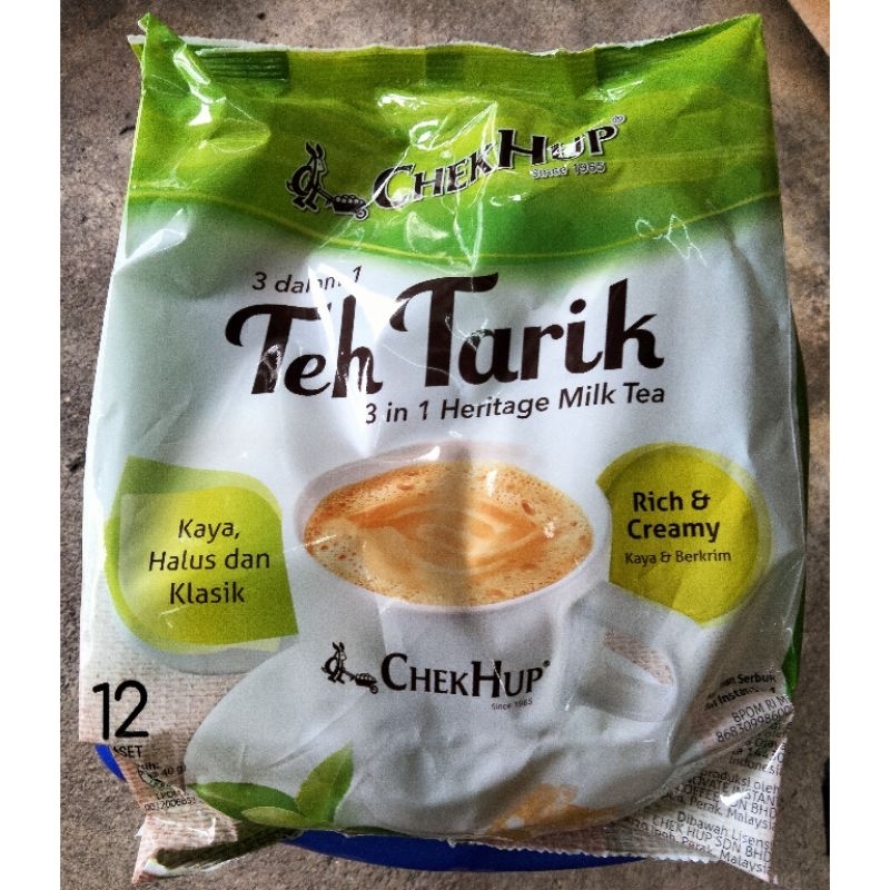 

Chek Hup Teh Tarik / Minuman Serbuk Teh Instan 3 in1 / Malaysian Tea / Teh Malaysia