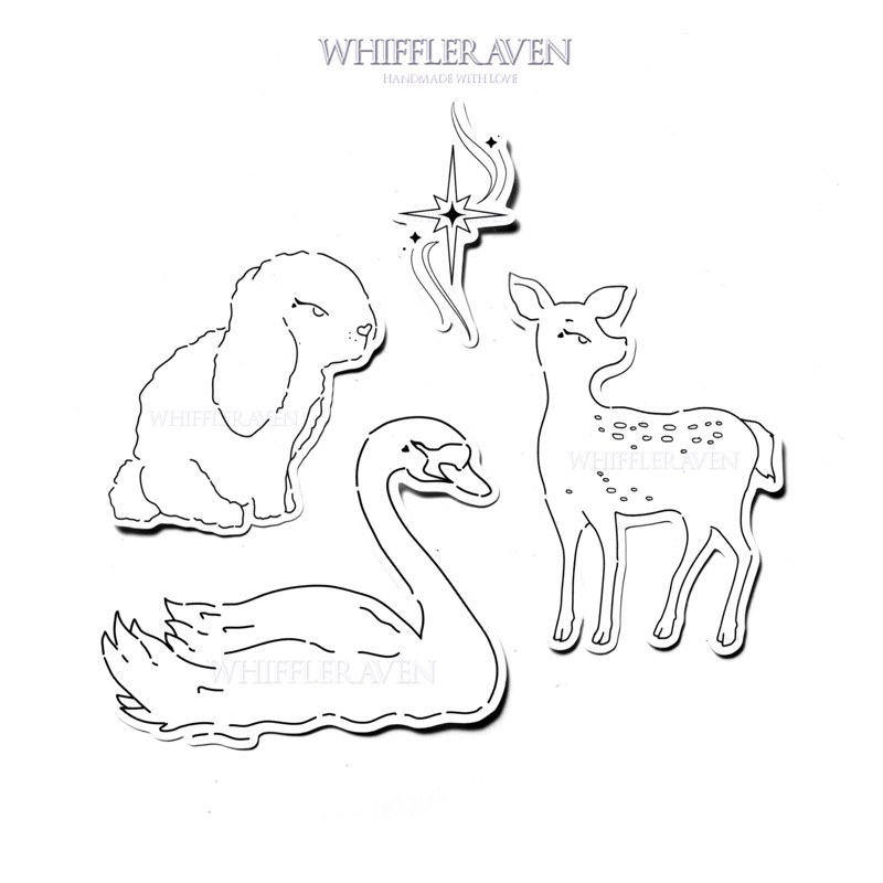 

Fairytale | Transparent Sticker Cottagecore Die Cut Bening