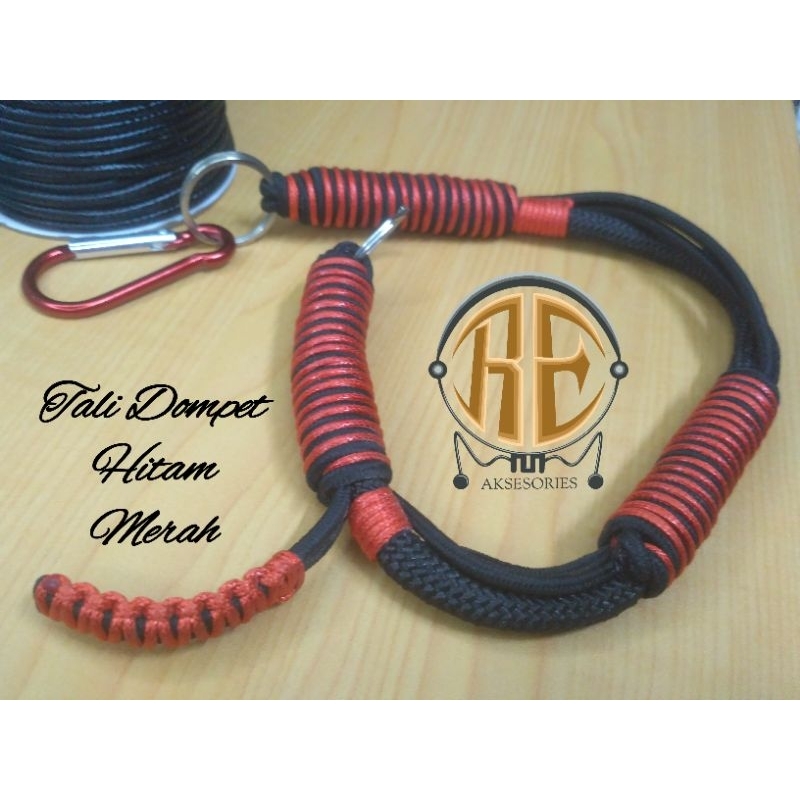 Tali Dompet Prusik Korea Tali Dompet Keren Tali Dompet Hitam