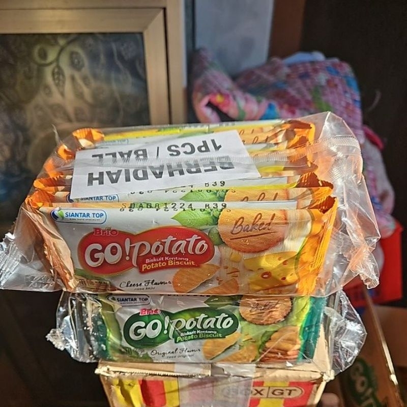 

2Xbtygneal Sakha Snack ) Go! Potato Biscuit Kentang 8Gr Isi 10/20 Pcs