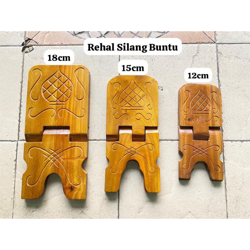 Rehal / Tatakan Ngaji Kayu Ukir Buntu
