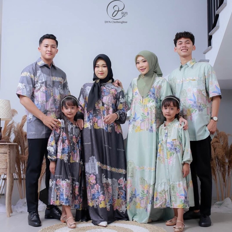 DYN Clothingline Amara Dress Dewasa & Remaja - Family Set sarimbit keluarga | baju seragam keluarga 