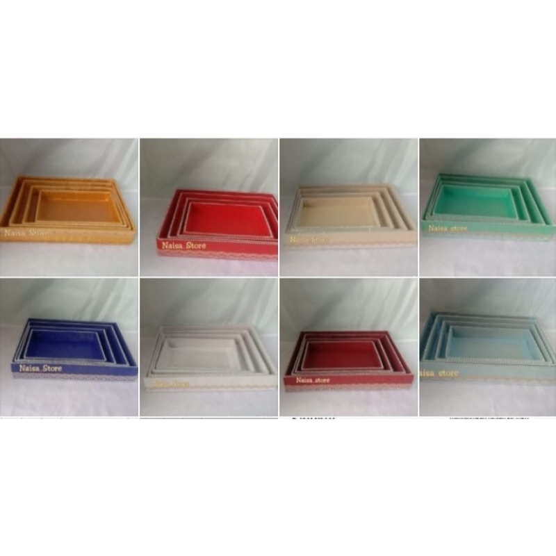 

[ 1 set isi 4 box] Box Hantaran Seserahan Tanpa Tutup Mika