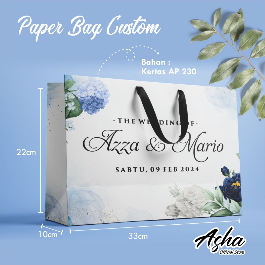 

PAPER BAG CUSTOM - TAS PAPER BAG BRIDESMAID SIMPLE FULL COLOUR
