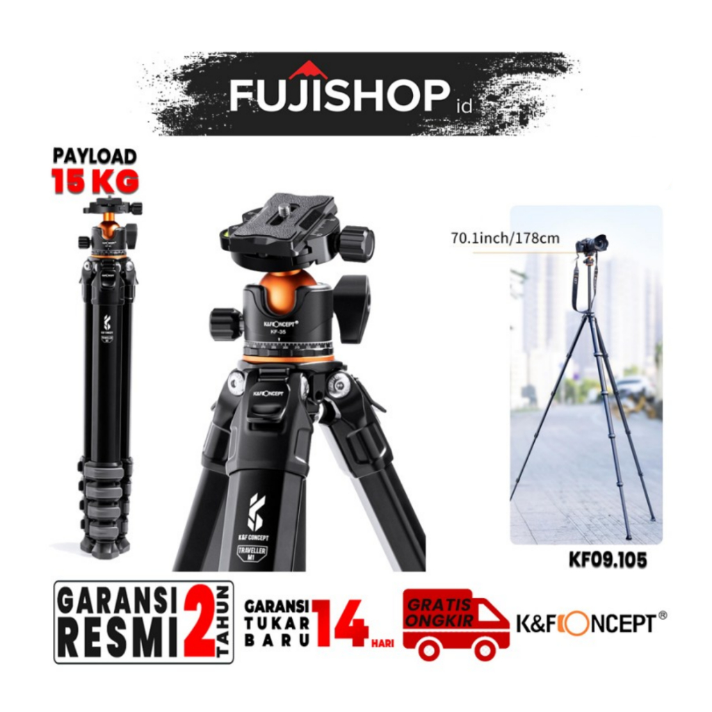 KNF K&F Tripod Travel M1 Compact Tripod Traveller M1 K&F Concept
