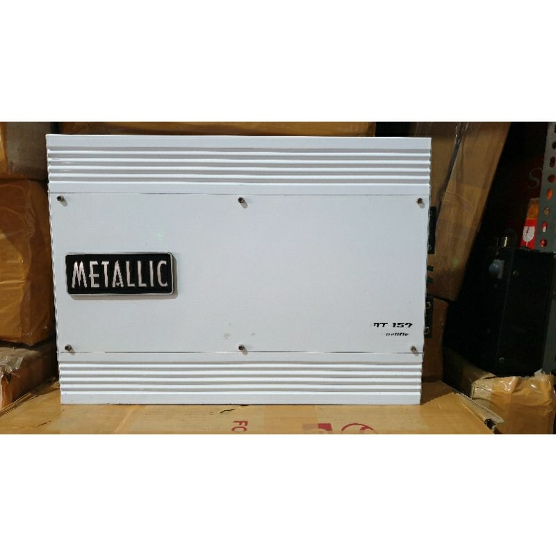power amplifier monoblock mobil 12voll class ab METALLIC MT-157 second normal siap pakai