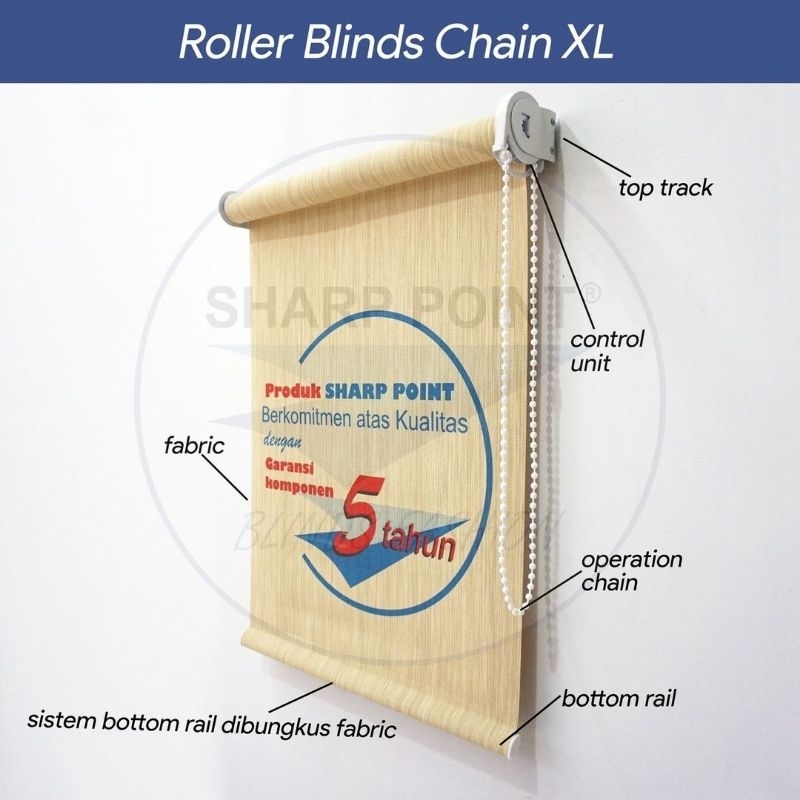 Roll blind Roller blind Tirai gulung Gorden gulung