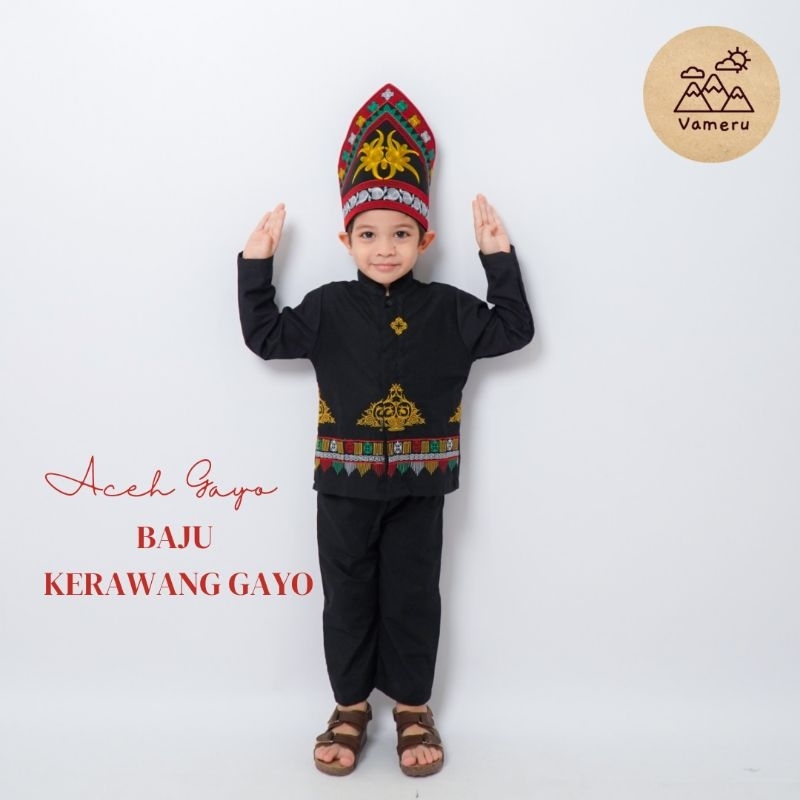 VAMERU - BAJU ADAT ACEH GAYO ANAK LAKI LAKI KERAWANG