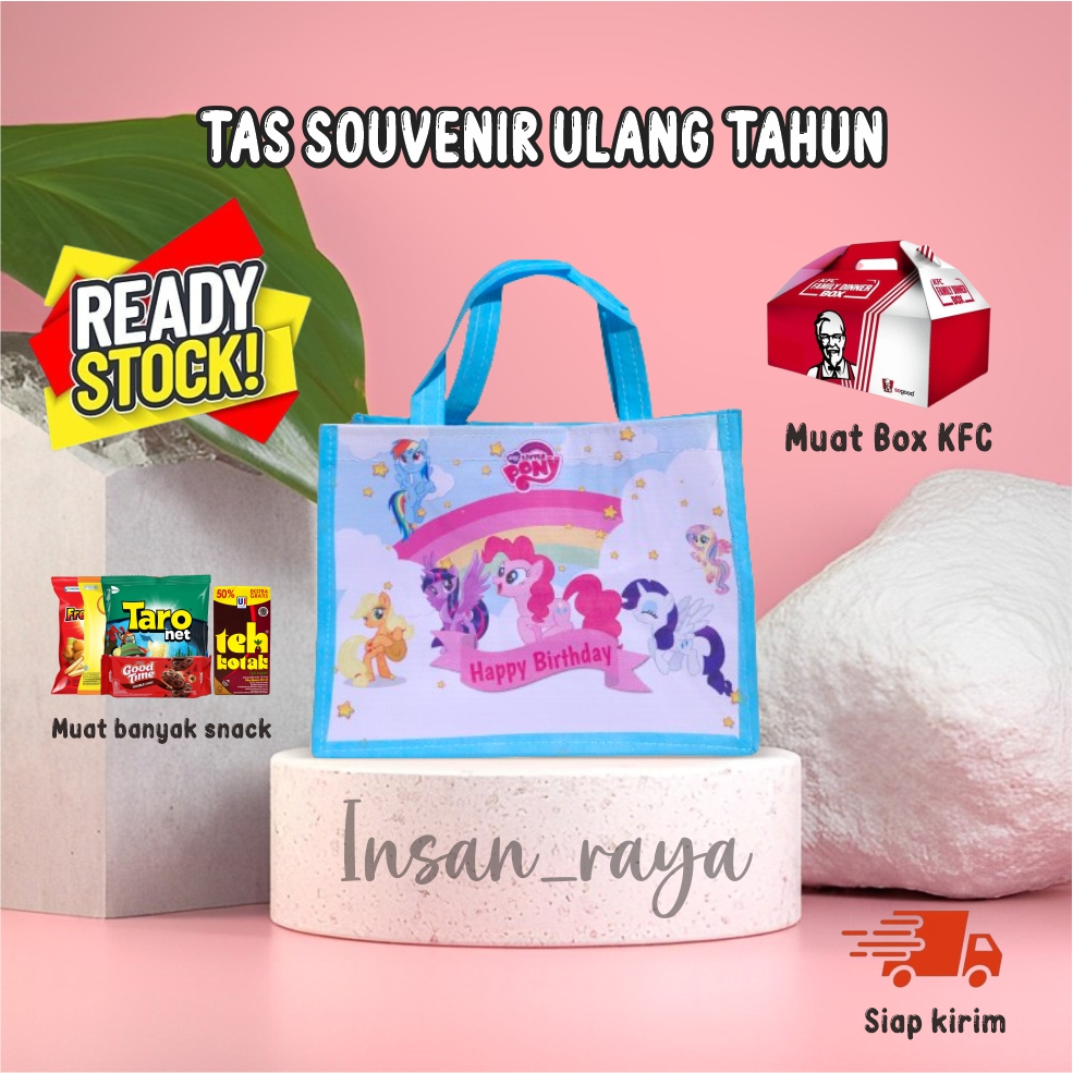 

TAS ULTAH MY LITTLE PONY READY STOCK/TAS ULTAH MURAH/TAS ULTAH ANAK/TAS ULTAH SIAP KIRIM