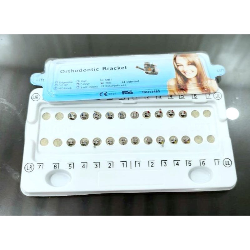 TERMURAH  BRACKET COMFORT KHUSUS BEHEL PERAWATAN DAN MERAPIKAN GIGI. BRACKET ROTH ORTHODONTIC USA. B