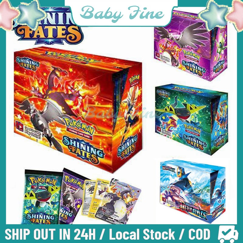 100%ORI/COD  360pcs Kartu Pokemon Trading Card Game EVOLVING/DARKNESS Edisi Inggris Playing Card Col