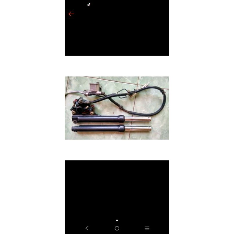 Shock Depan Mio Smile Set Cakram Original Copotan