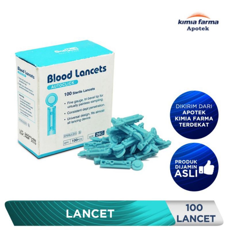 Blood Lancet 26G / Blood Lancet 28G / Jarum Lancet