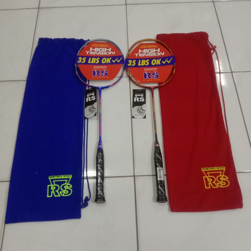 Raket Badminton RS Reinforce Speed Dura 35 T (Blue), Dura 35 T Plus (Merah)