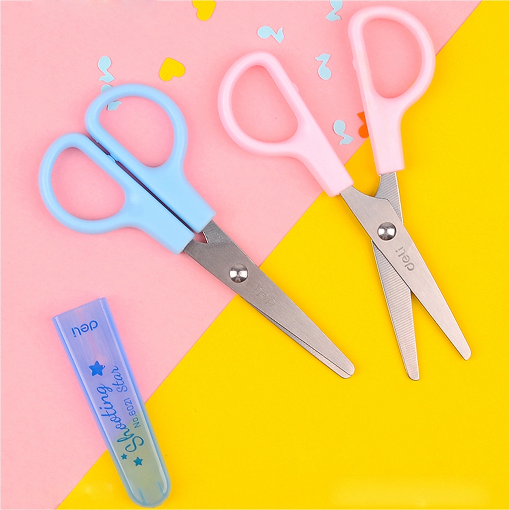 

Deli Gunting Anak Sekolah Dengan Penutup Dan Tip Tumpul Desain Trendi - SM4002