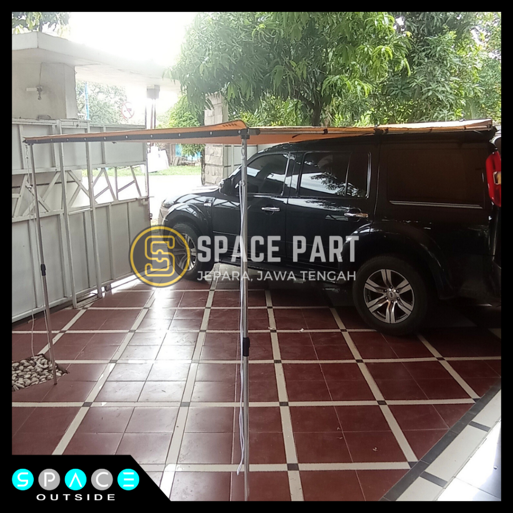 Car Side Awning 2x3 m Kanopi Tenda Samping Lipat Mobil Campervan