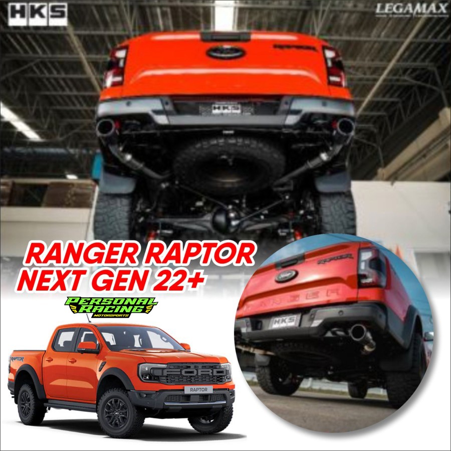 Muffler Knalpot HKS Legamax Dual Carbon Tail RANGER RAPTOR NEXT GEN 22