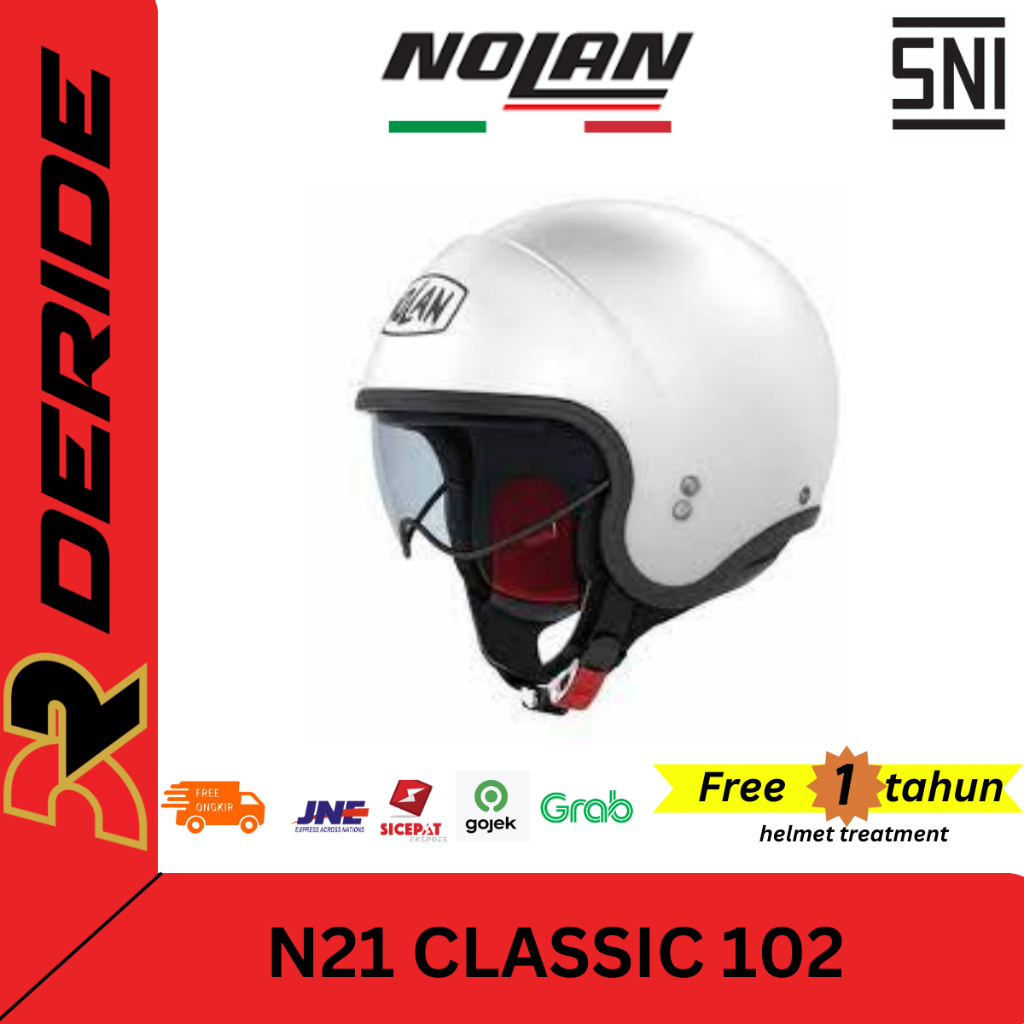 HELM NOLAN N21 CLASSIC HELM HALF FACE SNI