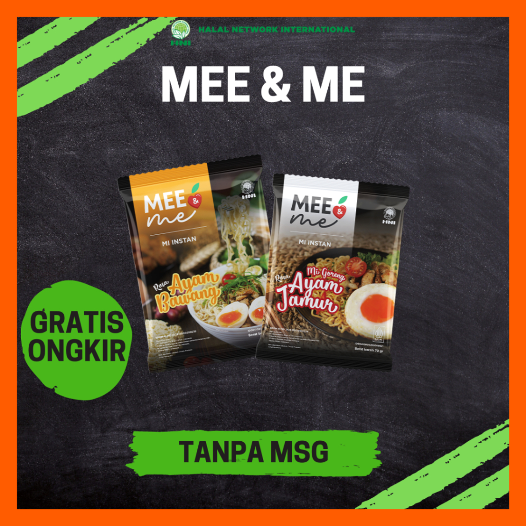 

Mee & Me Mie Instan | Mie Sehat HNI Ayam Jamur & Ayam Bawang - Per 1 Pcs