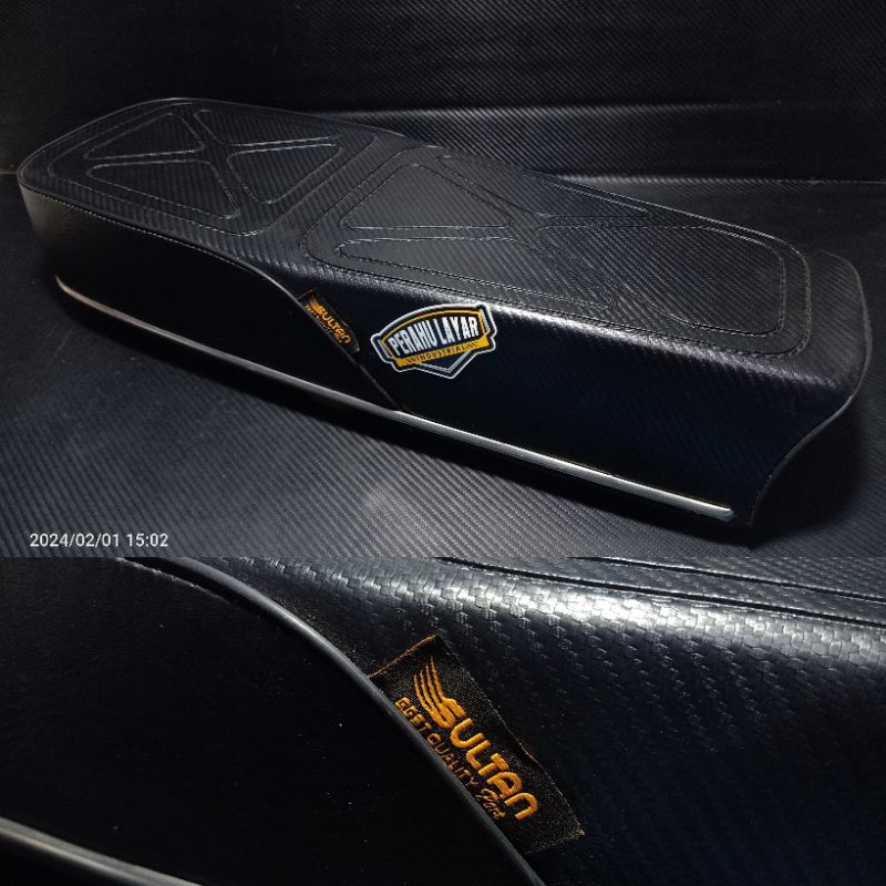 JOK CB spon bagus anti gembos sultan kulit kulit karbon xx coak aki / jok motor cb karbon sultan lan