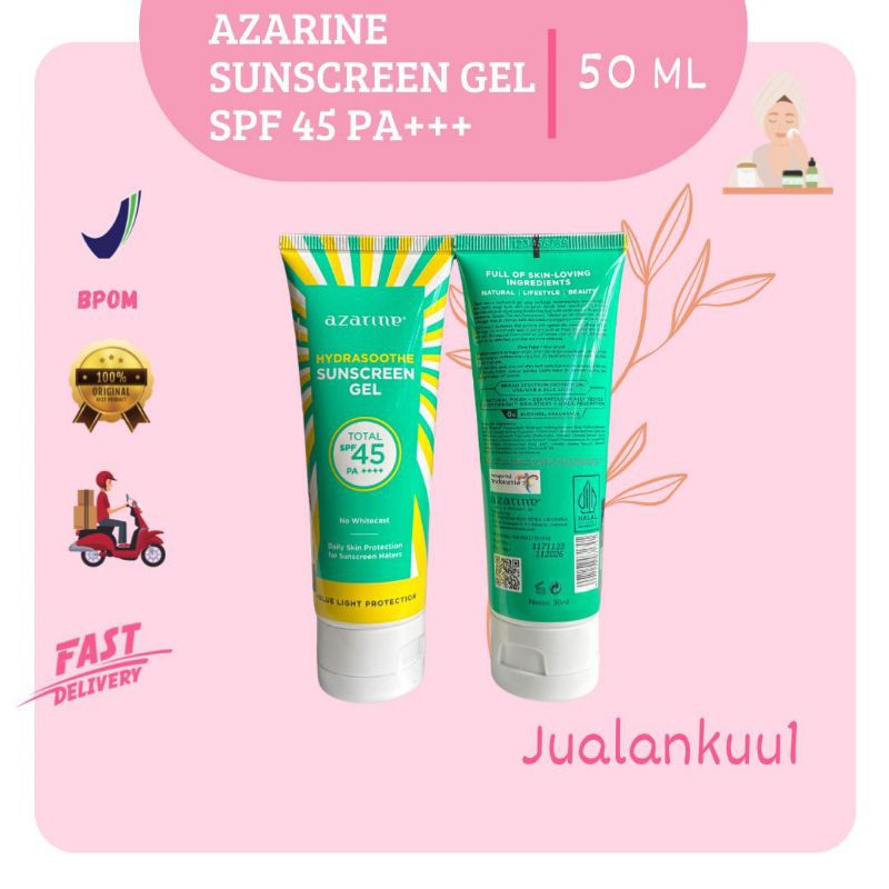 AZARINE/SUNSCREEN  AZZARIN SPF 45+++ ( KEMASAN BARU TANPA BOX )