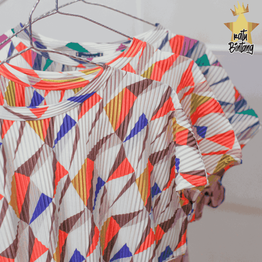 Kaos Plisket Wanita/Atasan Plisket Bangkok