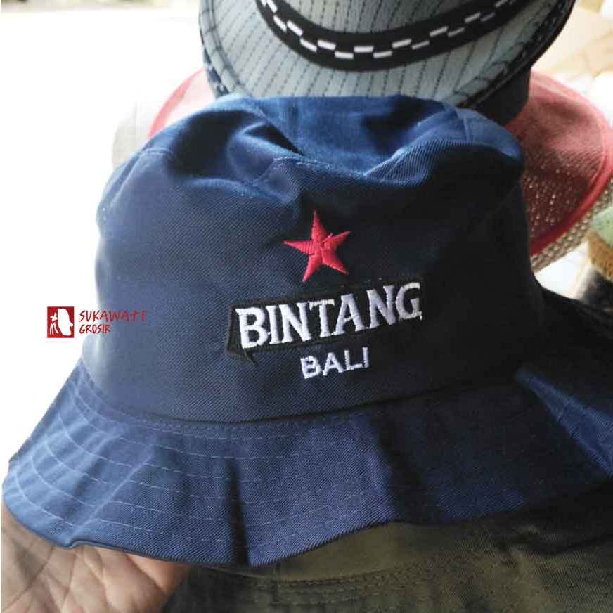 Topi Pria Bucket Bintang Bali Hat Rimba Topi Pria Wanita Outdoor Topi Rimba Gunung
